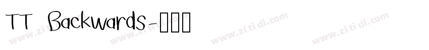 TT Backwards字体转换